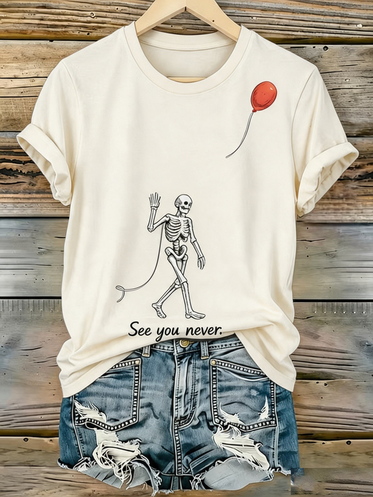 Women'S Halloween Printed Casual T-Shirt