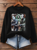 Horror Movies Halloween Art Printed Sweatshirt