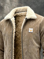 Men's Retro Warm Corduroy Outdoor Jacket