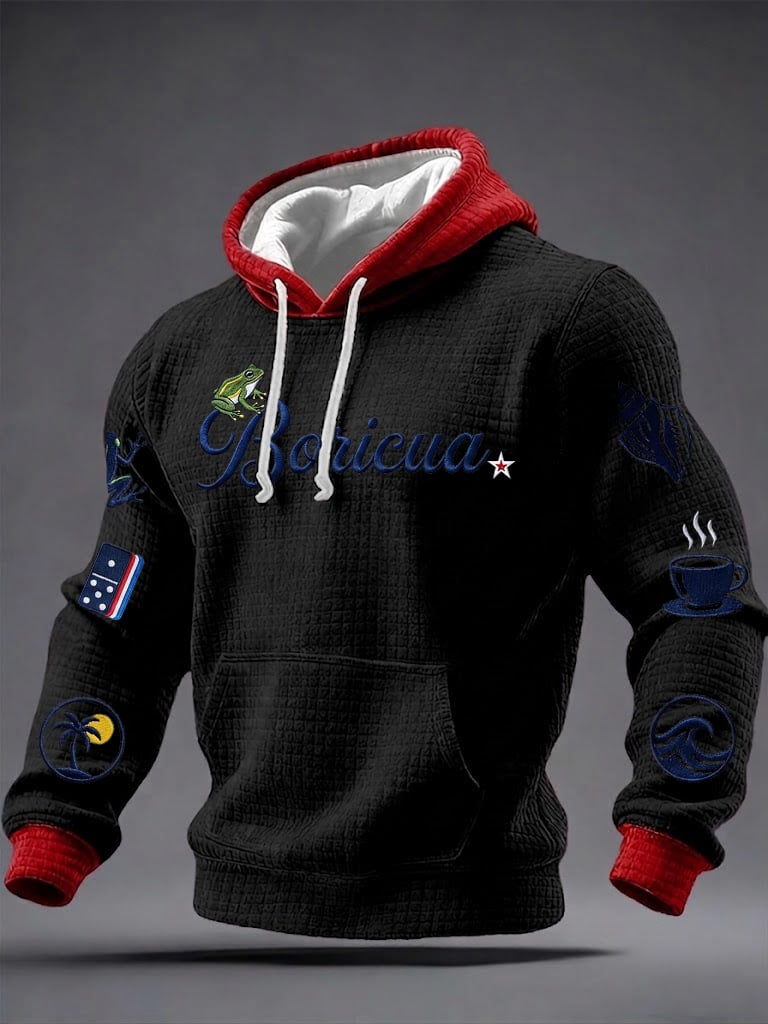 Men's Puerto Rico Printed Hoodie