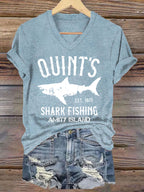 Women's Amity Island 1975 Printed Short-Sleeved T-Shirt
