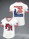 Men's Baseball Print Casual T-Shirt