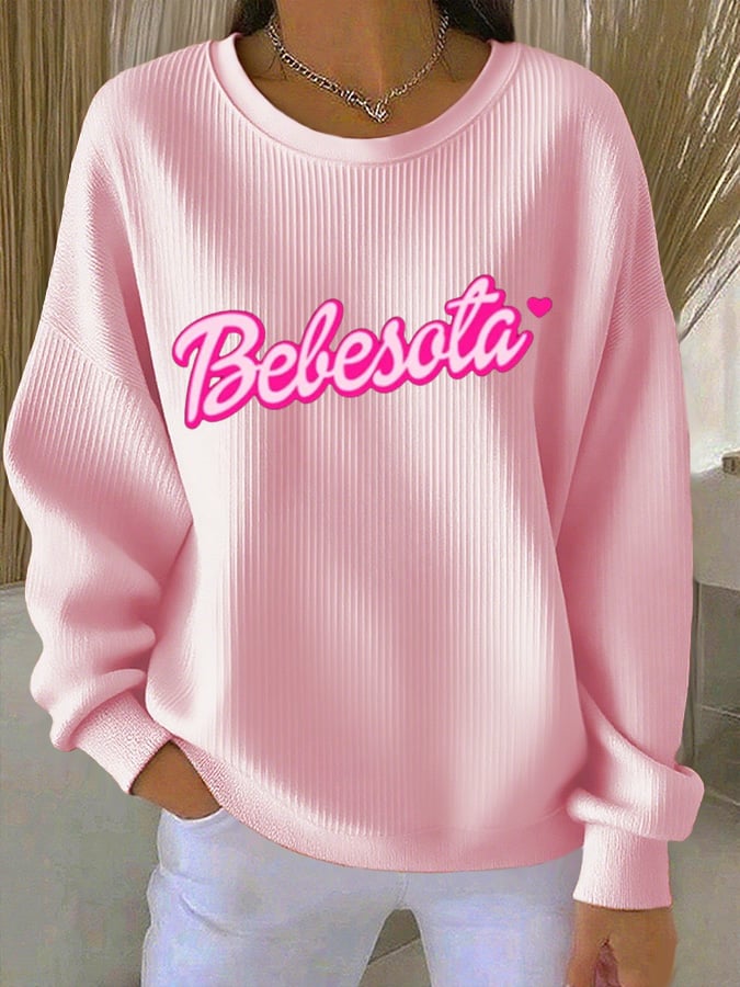 Women's Fashion Printed Casual Sweatshirt