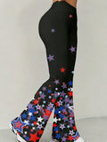 Women's American Flag Printed High-Stretch Leggings