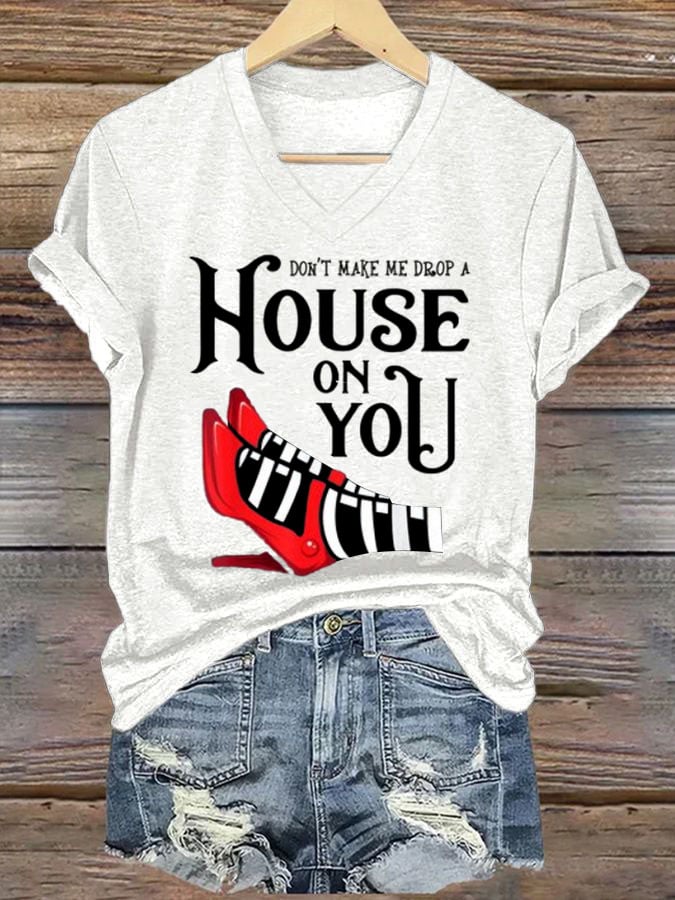 Women's Halloween Printed Casual T-Shirt