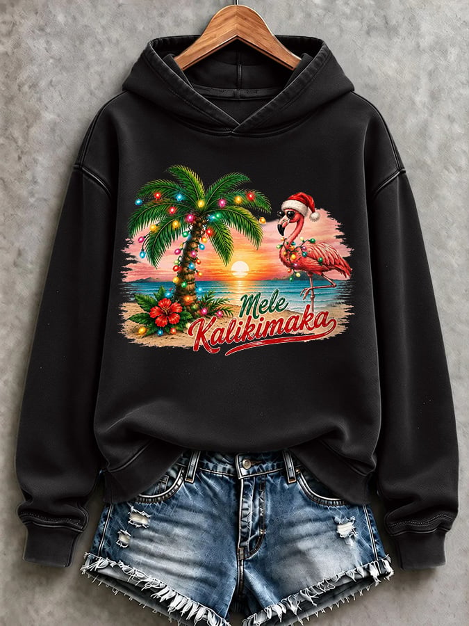Women's Casual Printed Long-Sleeve Sweatshirt