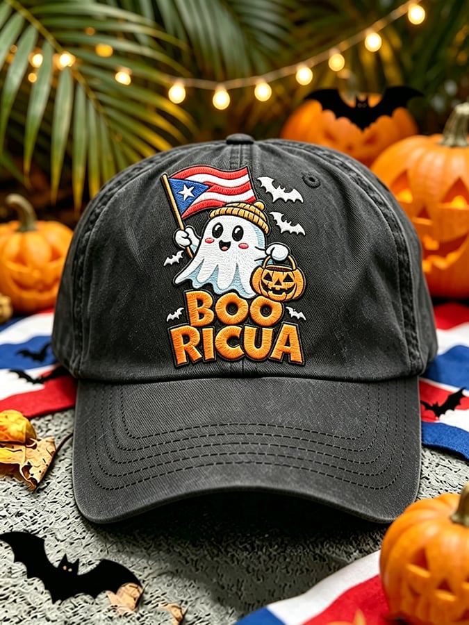 Unisex Puerto Rico Halloween Printed Hat