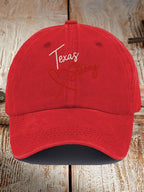 Retro Texas Strong Print Baseball Cap