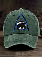 Great White Shark Retro Baseball Cap