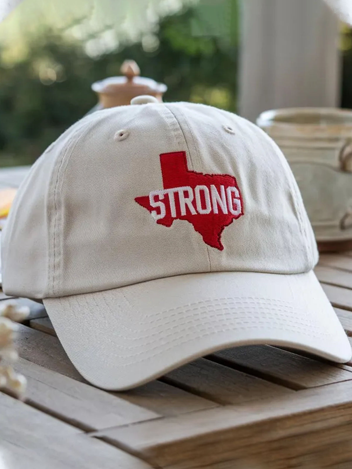 Unisex Texas Strong.Print Baseball Cap