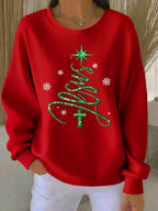 Women's Casual Faith Christmas Sweatshirt