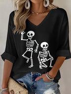 Women's Terrible Shirt Football print waffle T-shirt