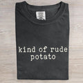 Kind Of Rude Potato Funny Thanksgiving Couples Art Print T-Shirt