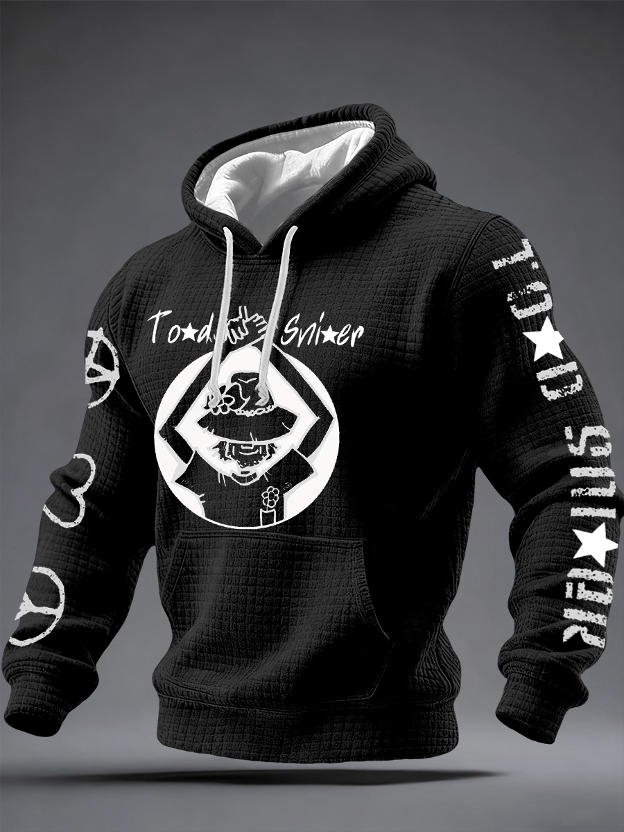 Men's Retro  Todd Snider  Printed Casual Hoodie