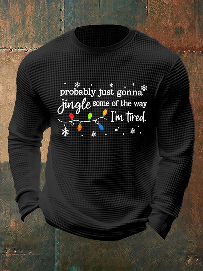 Men's Christmas Printed Casual Long Sleeve Top
