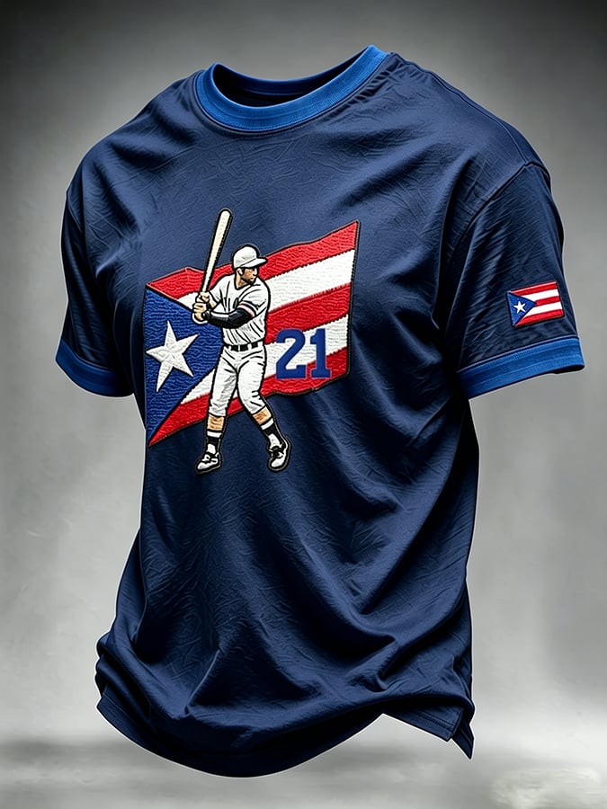 Men's Roberto Clemente Day Print Short-Sleeve T-Shirt