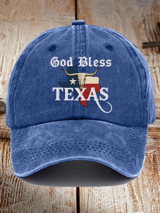 Unisex God Blessed Texas Print Baseball Cap