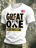Men's Baseball Lovers Printed Casual Tops