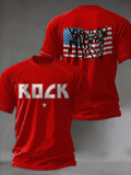 Men's Rock Music Print T-shirt