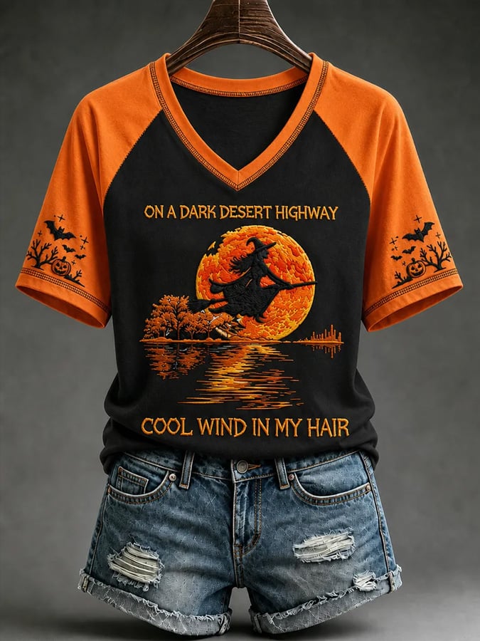 Women's Casual Halloween Printed Top