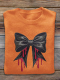 Halloween Blood Art Print Thin Sweater