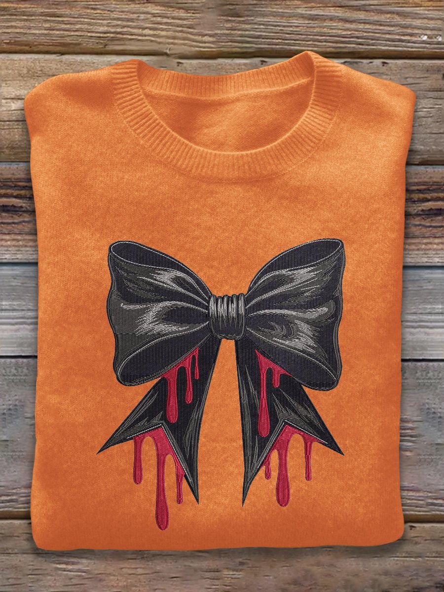 Halloween Blood Art Print Thin Sweater