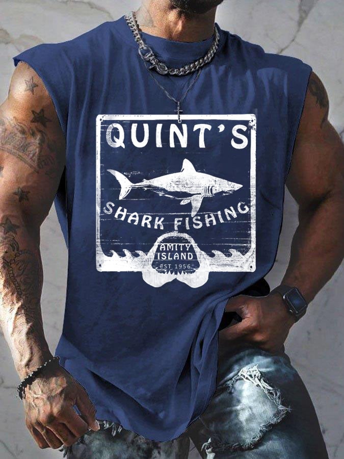 Men's Shark  Amity 1975 Printed Vest