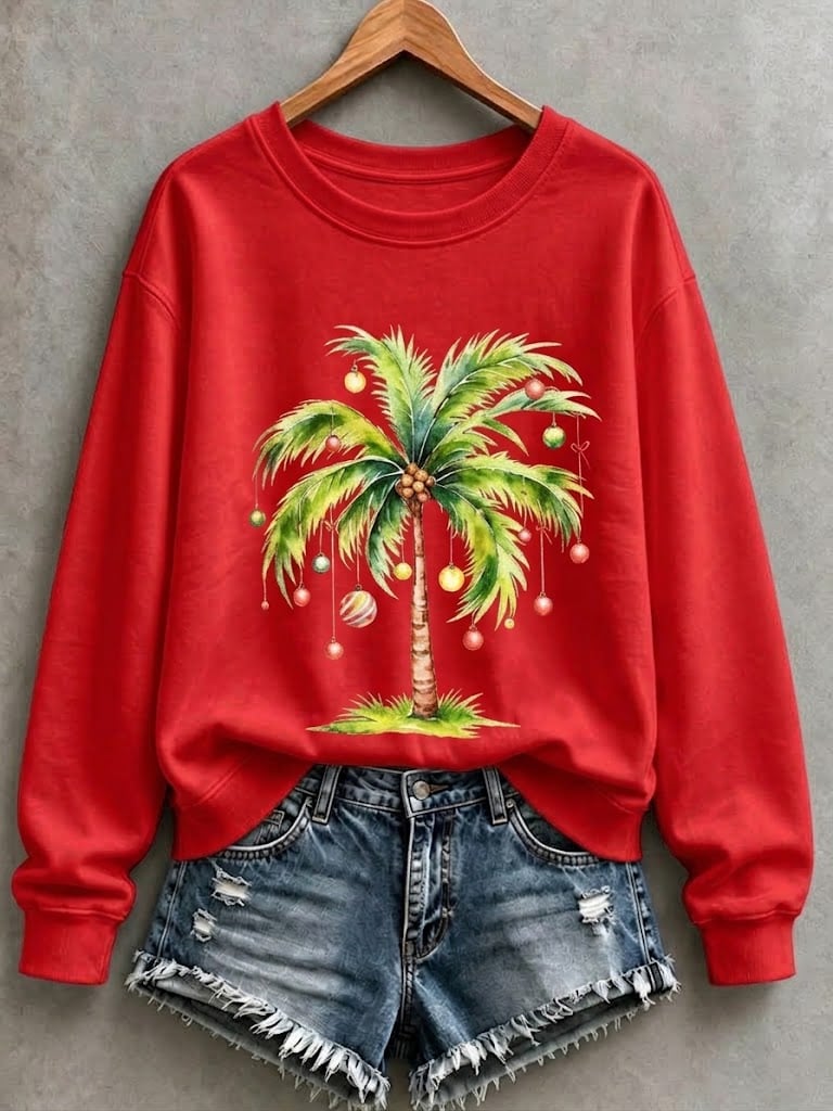 🔥🔥2nd 50% Off 🔥🔥Women's Christmas Print Sweatshirt