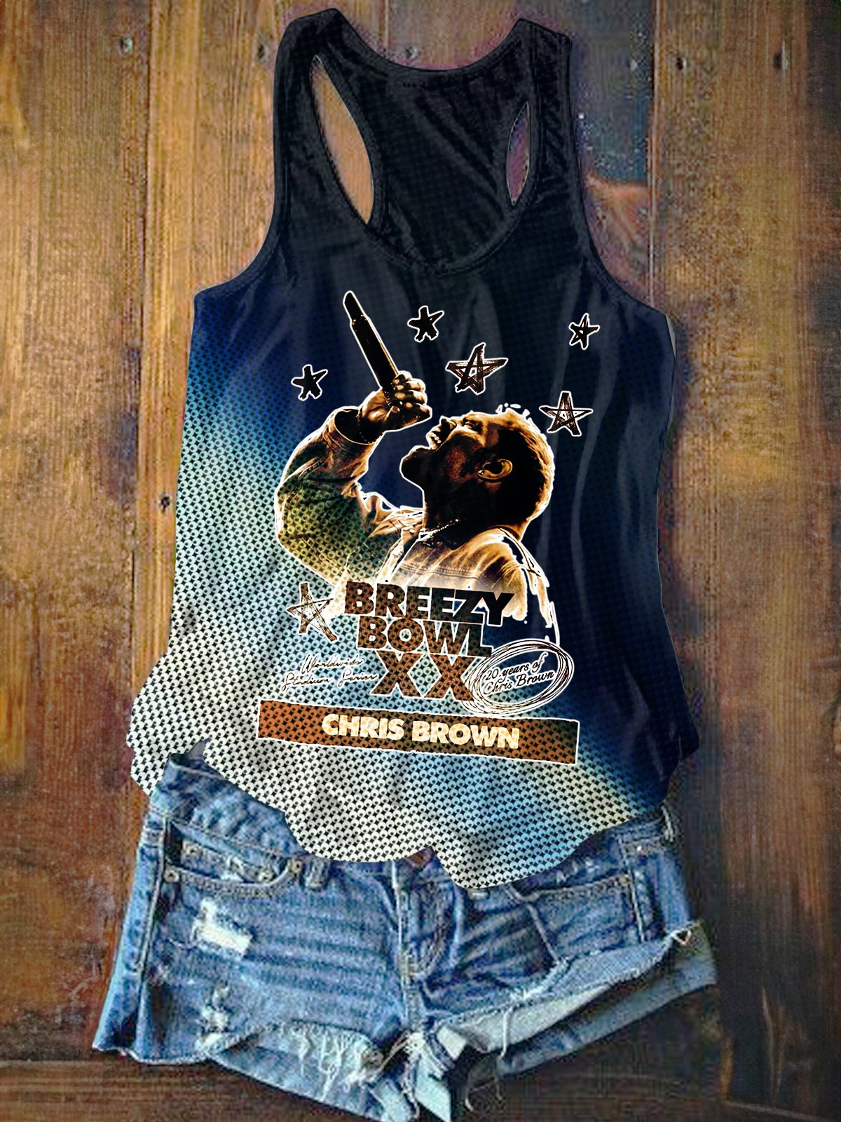 Breezy Bowl XX Printed Casual Tank Top