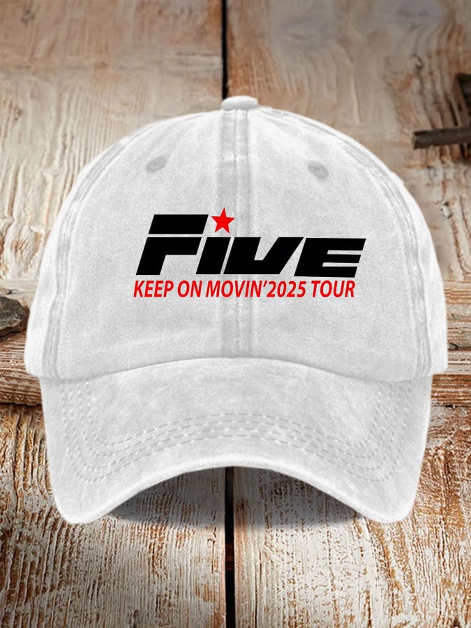FIVE Keep On Movin‘ 2025 Printed Baseball Cap