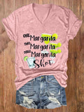 Women'S One Margarita Two Margarita Three Margarita Shot Print T-Shirt