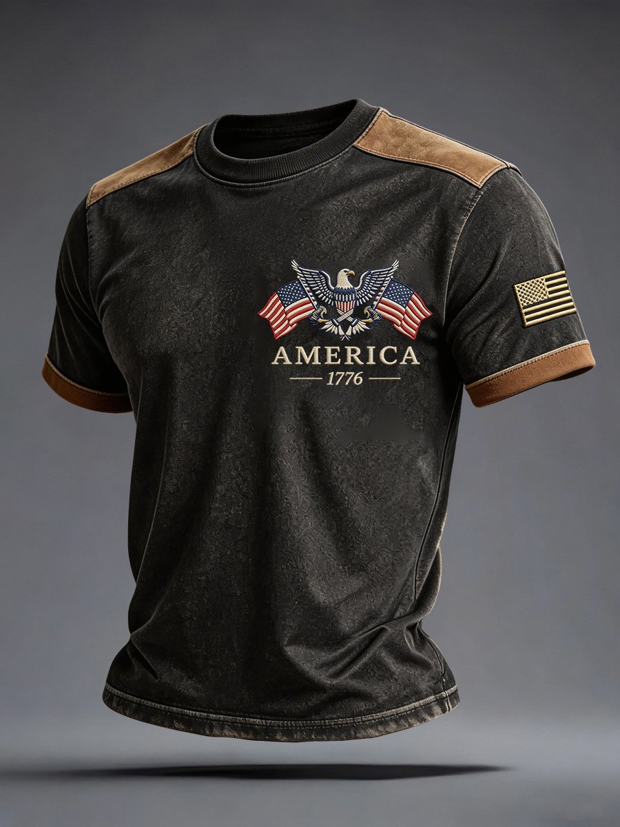 Men's USA 250 Printed Casual T-shirt