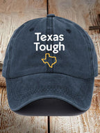 Retro Texas Tough Print Baseball Cap