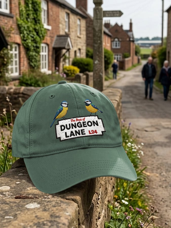 Retro Dungeon Lane Print Baseball Cap
