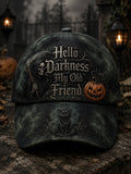 Halloween Skull Pattern Retro Hat