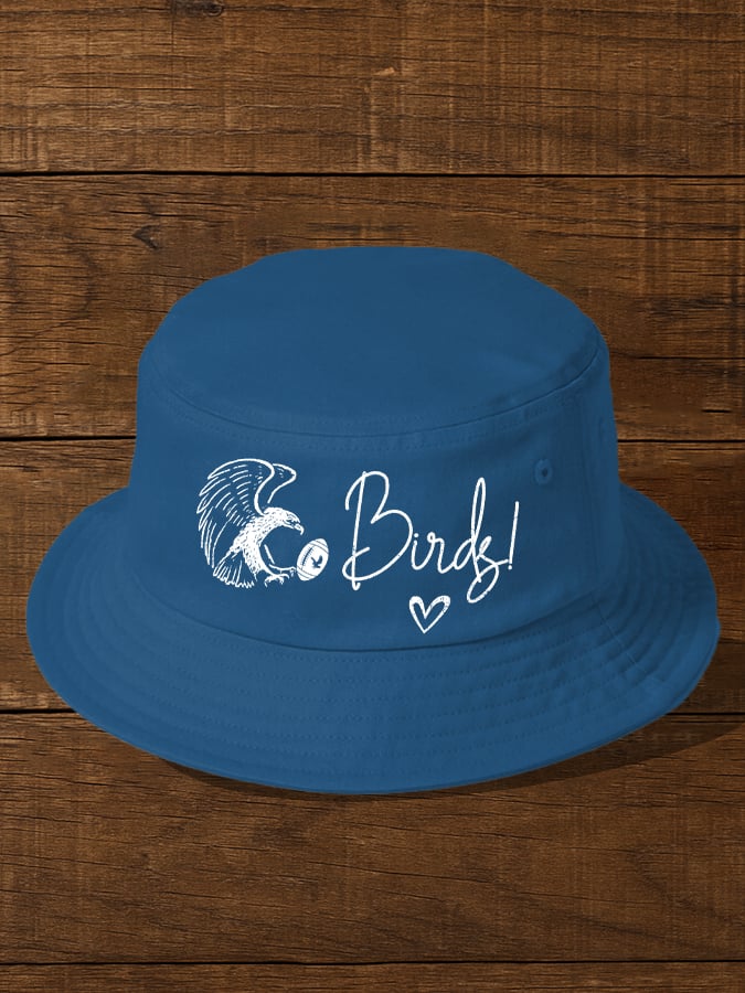 Vintage Football Print Bucket Hat