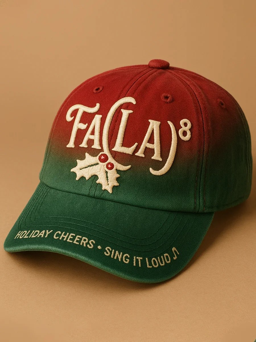 Holiday Celebrations  Sing Out Loud Artistic Print Baseball Cap