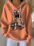 Halloween Ghost Art Printed Casual Hoodies