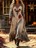 Women's Casual Halloween Print Dress