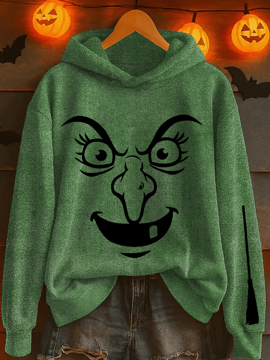 Women's Casual Halloween Wicked Witch Hoodie