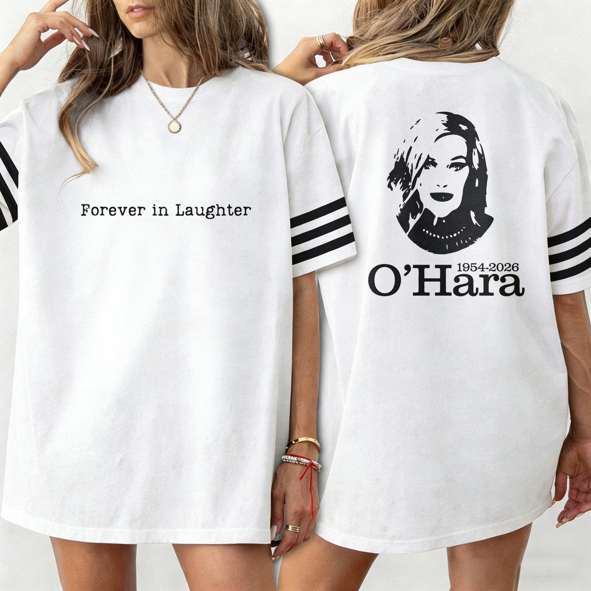 Women's Printed Crew Neck Vintage Washed Short-sleeved T-shirt