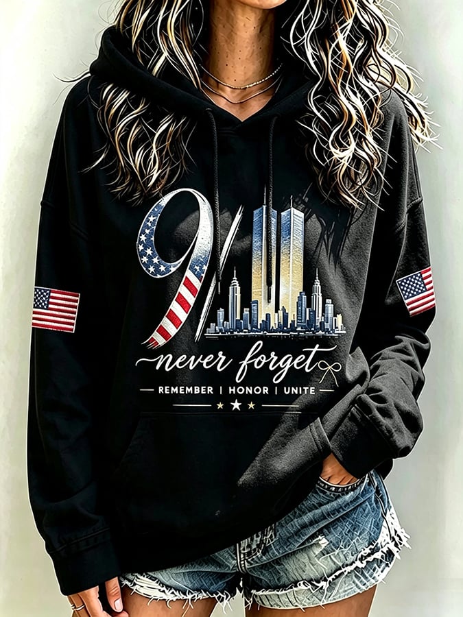 Women's Never Forget September 11 Print Top