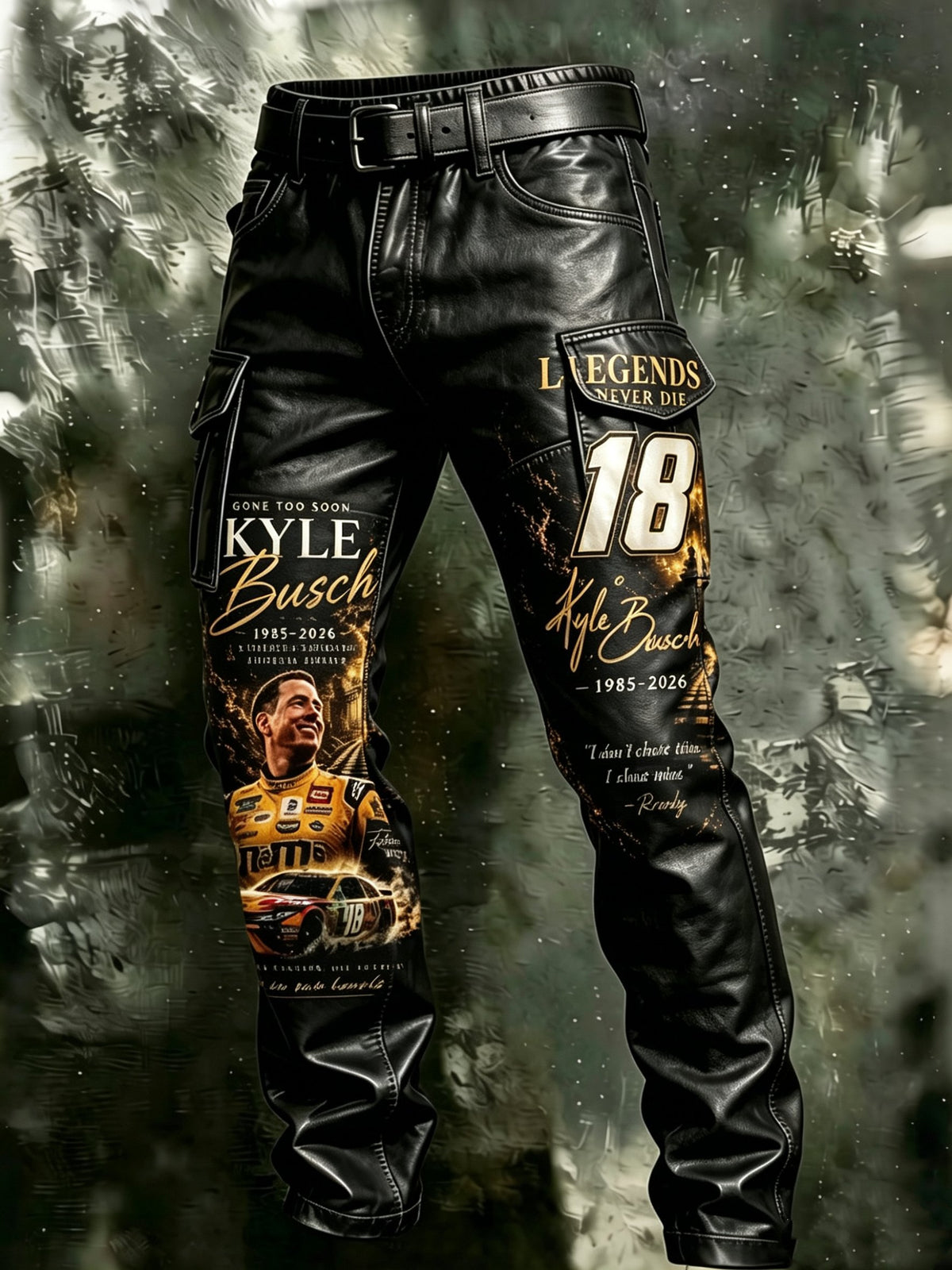 Men's Racing Print Cargo Pants