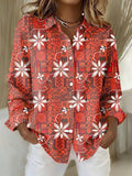 Women's casual  print shirt