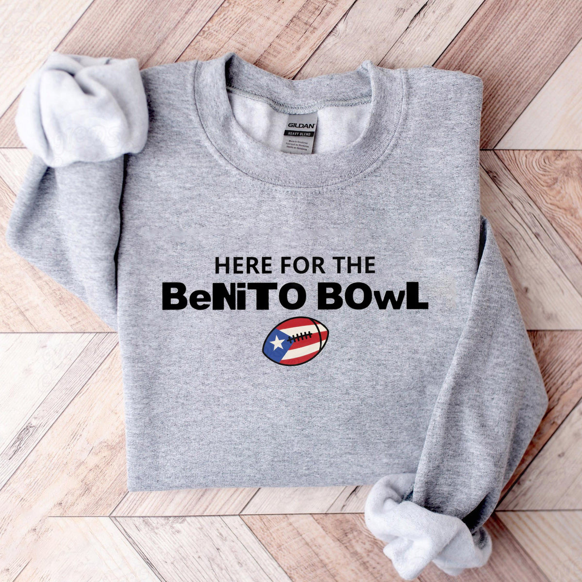 Puerto Rico Singer Benito Bowl Printed Sweatshirt