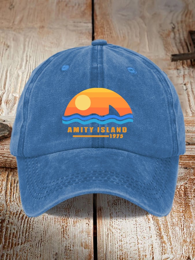 Shark Amity 1975 Flag Pride Baseball Cap