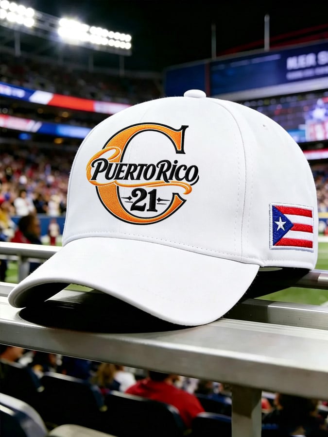 Unisex Puerto Rico Baseball-Print Hat