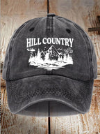 Unisex Texas Print Washed Cotton Hat