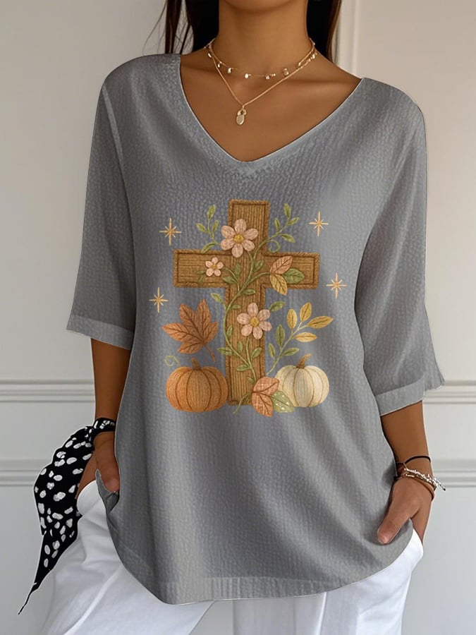 Women's Jesus  Print T-Shirt