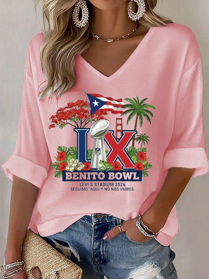 Women's Fashion Music Print Casual T-shirt